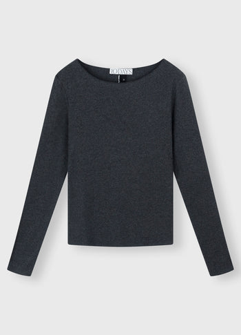 soft rib boatneck tee | antra melee