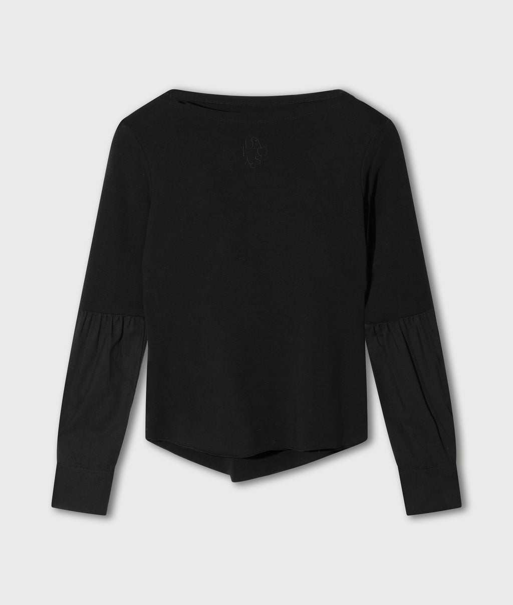 T-shirt met lange mouwen | black