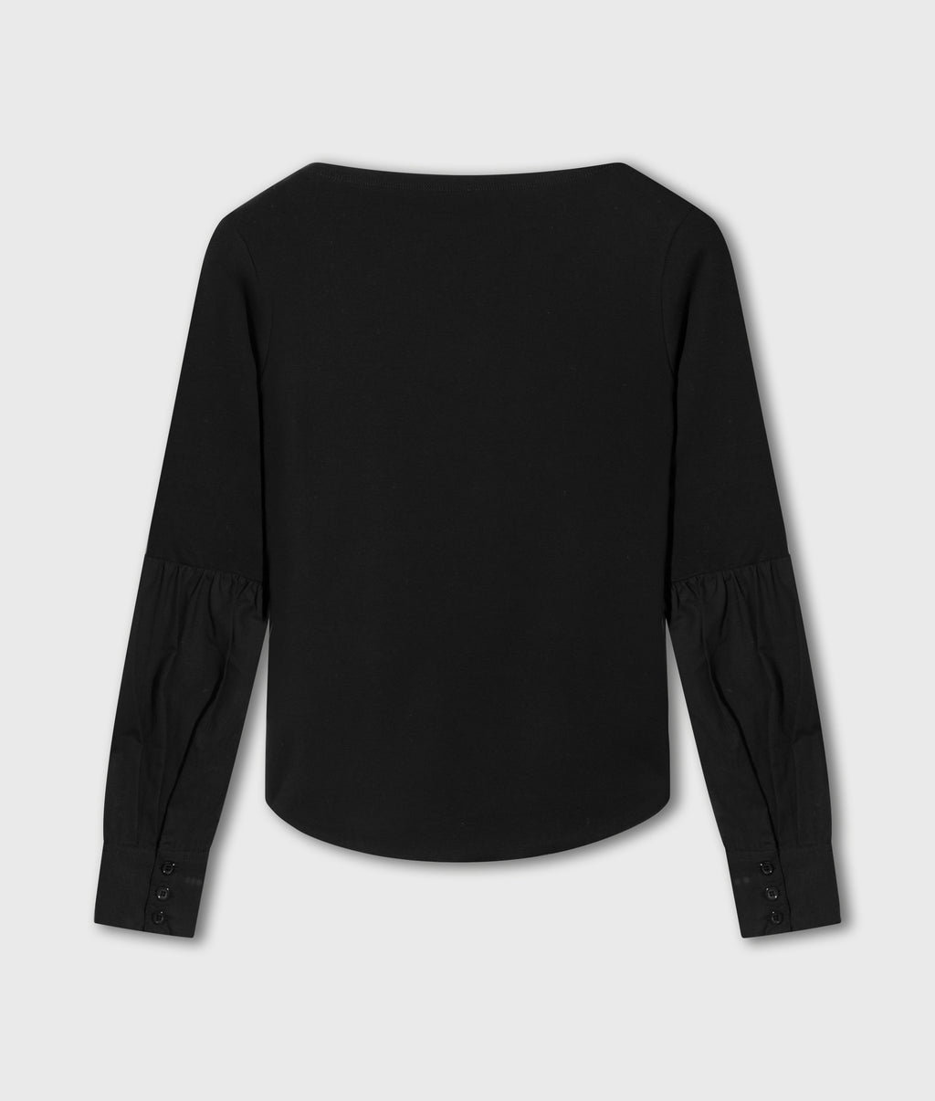 T-shirt met lange mouwen | black