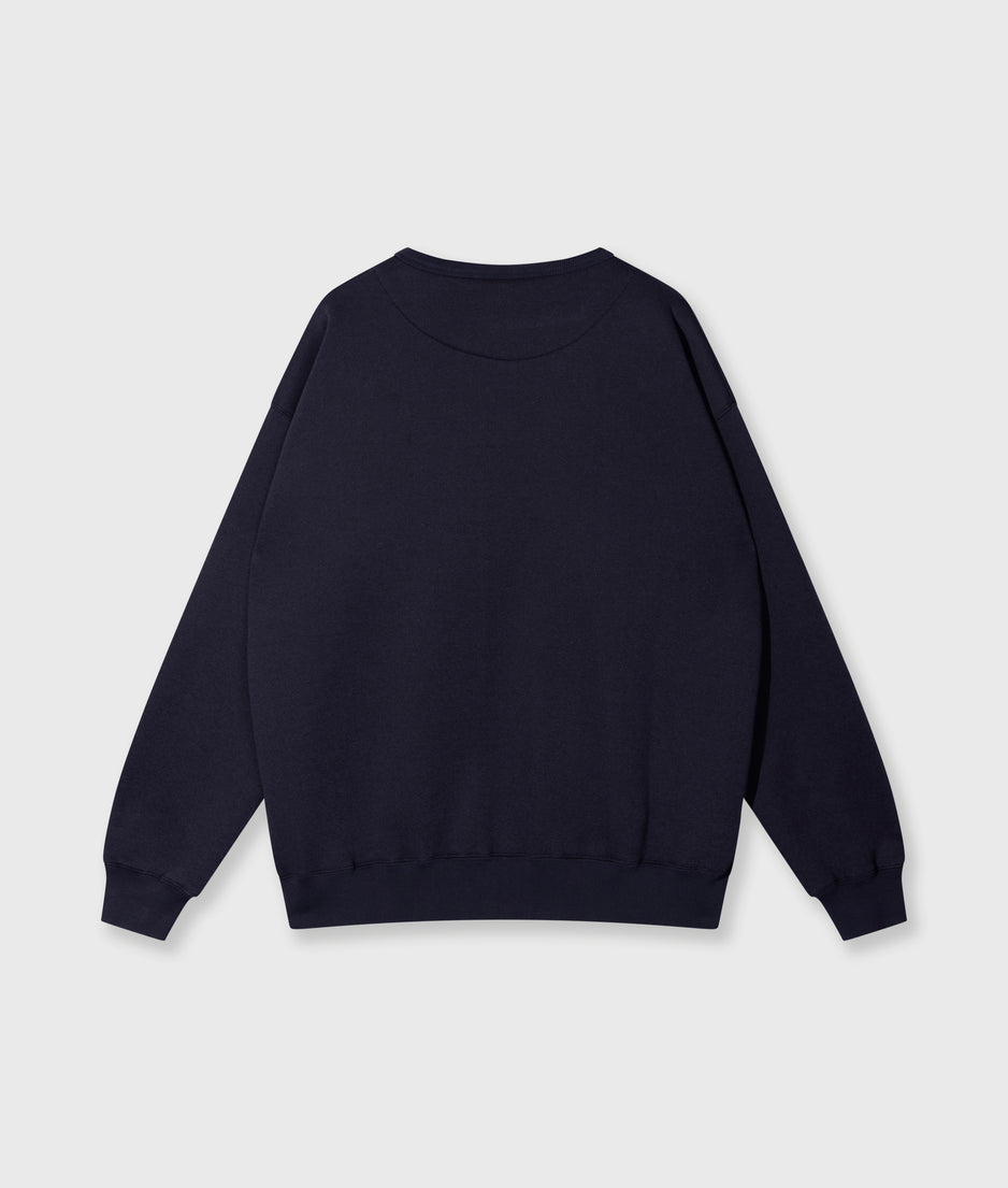 statement sweater | dark navy