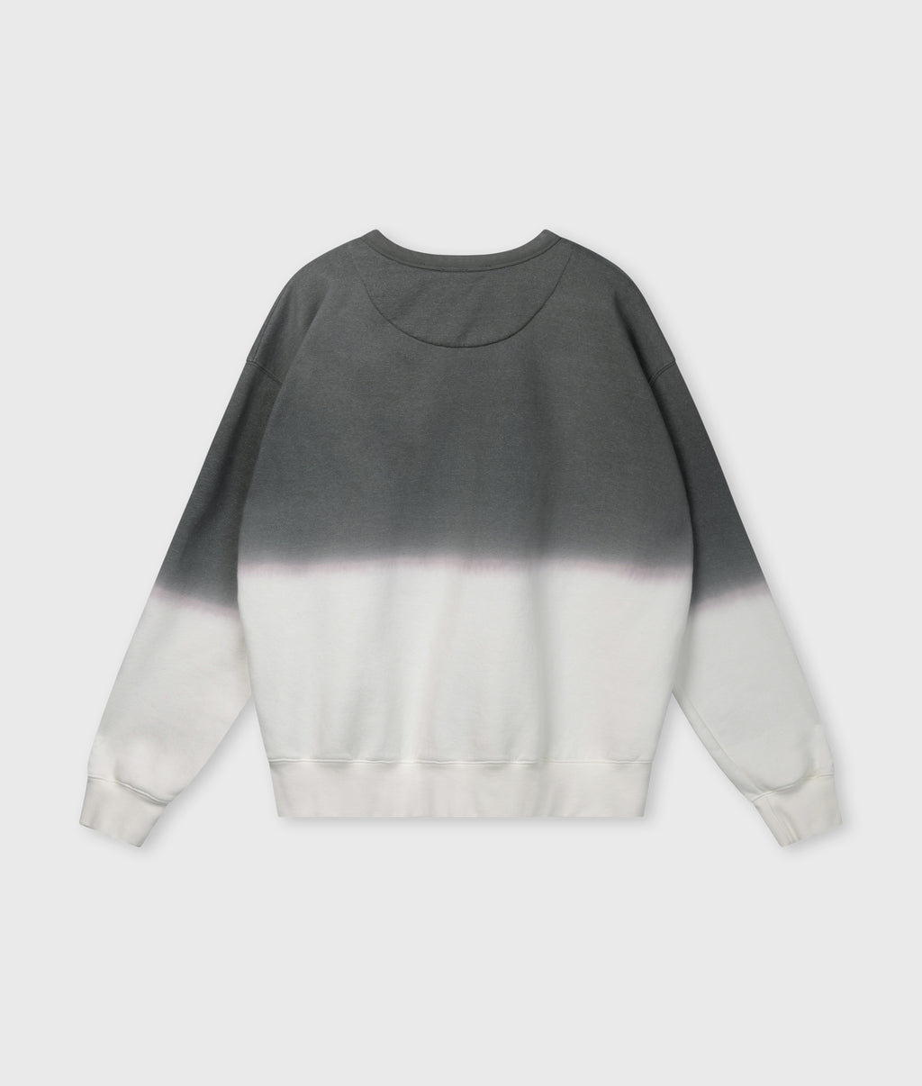 statement sweater dip dye | mid grey