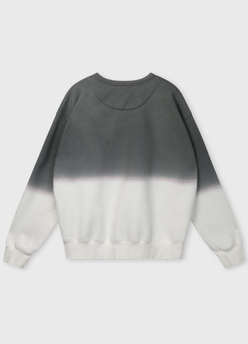 statement sweater dip dye | mid grey