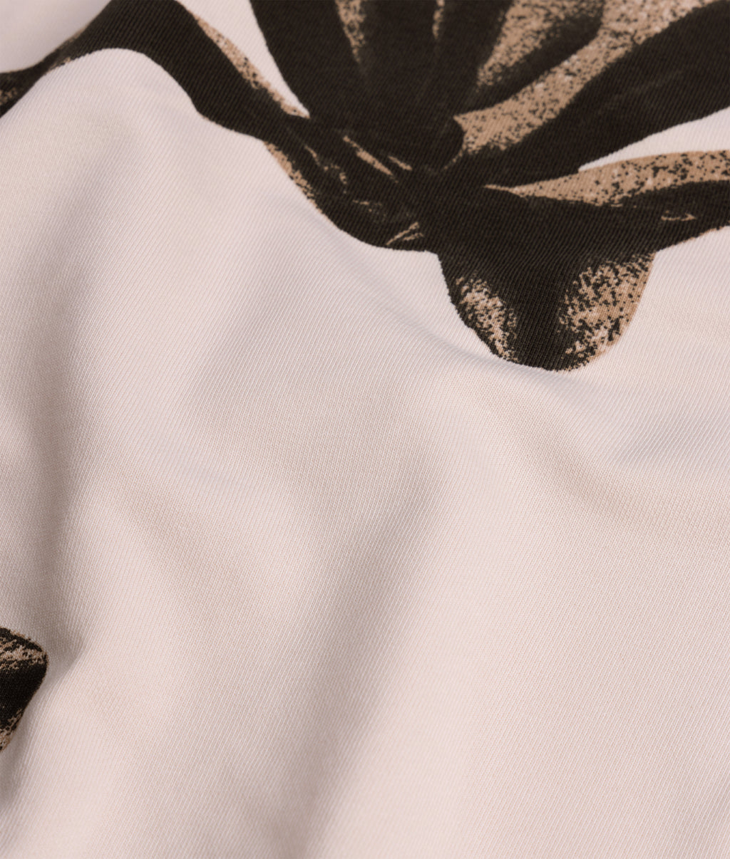 cropped sweater flower | powder