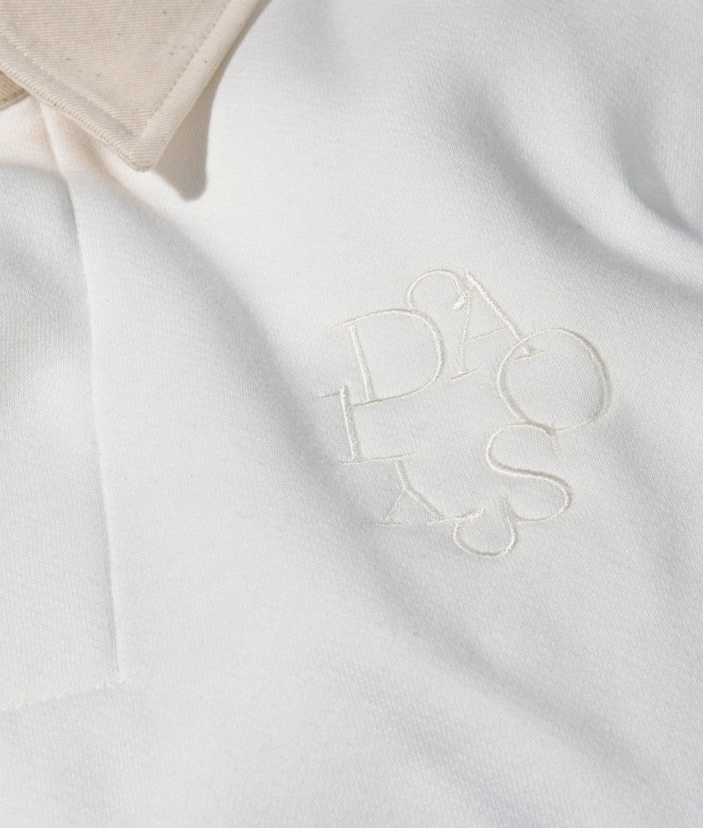 statement rugby sweater stripes | ecru