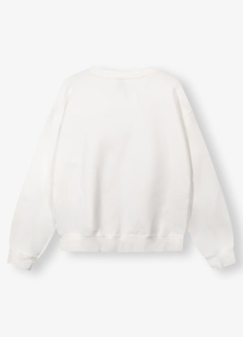 logo sweater | ecru