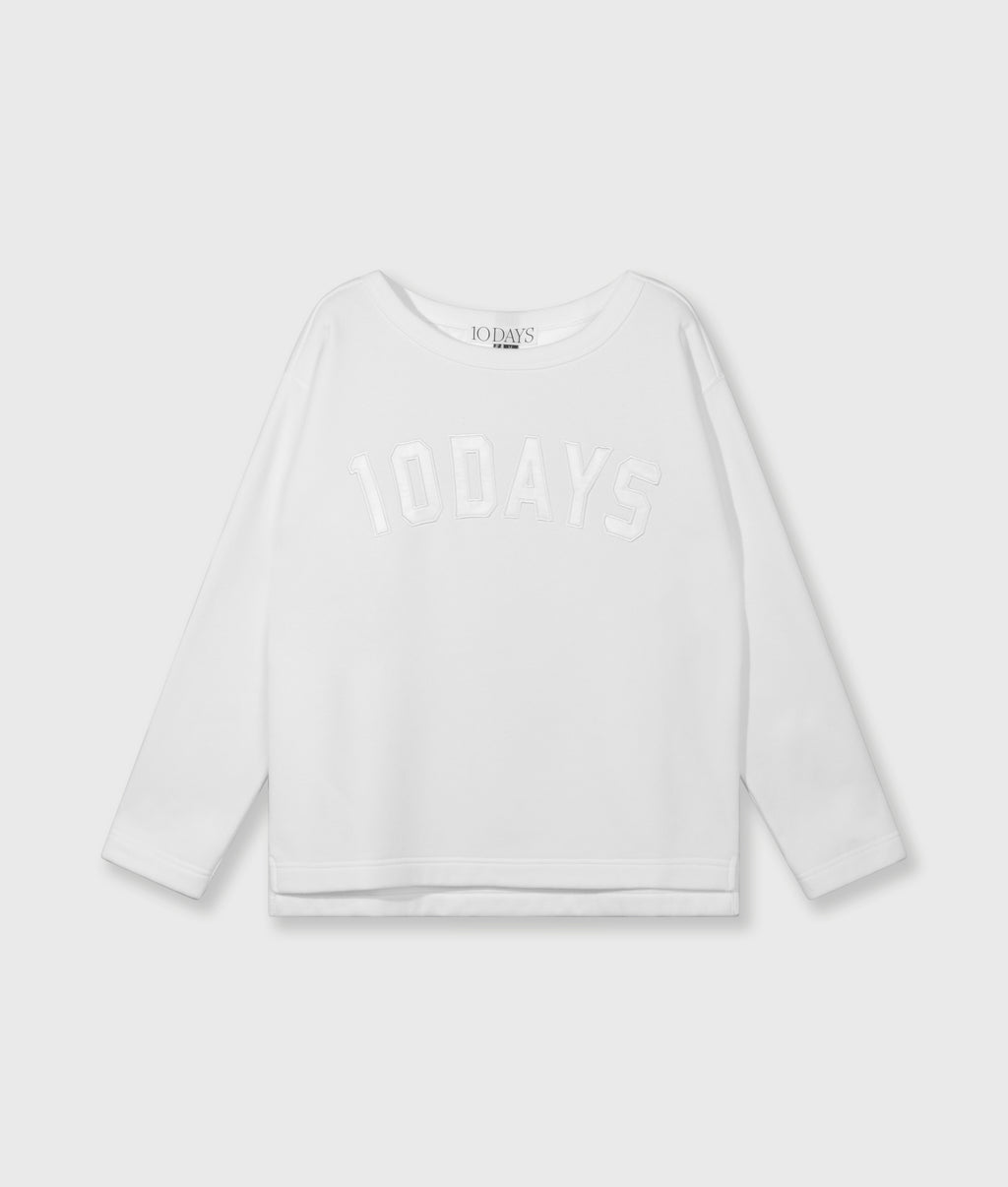 petite statement sweater | ecru