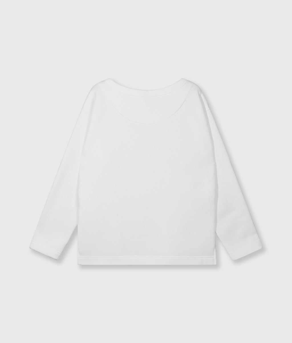 petite statement sweater | ecru