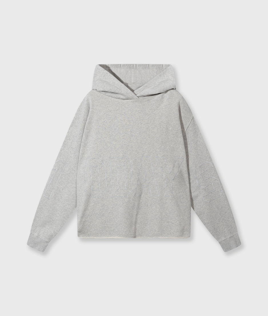 statement hoodie | light grey melee