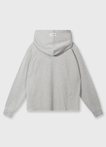 statement hoodie | light grey melee