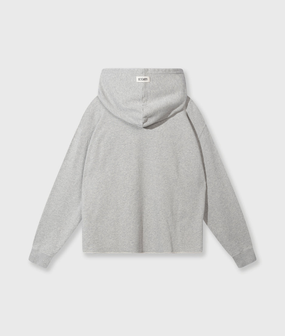 statement hoodie | light grey melee