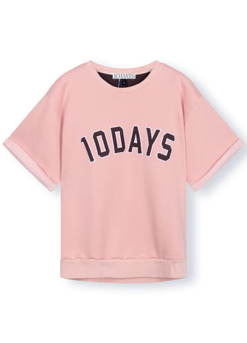 shortsleeve sweater | dusty peach