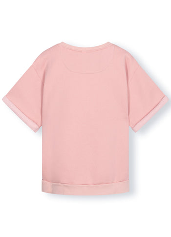 shortsleeve sweater | dusty peach