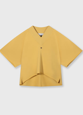 short sleeve sweater v-neck | mango