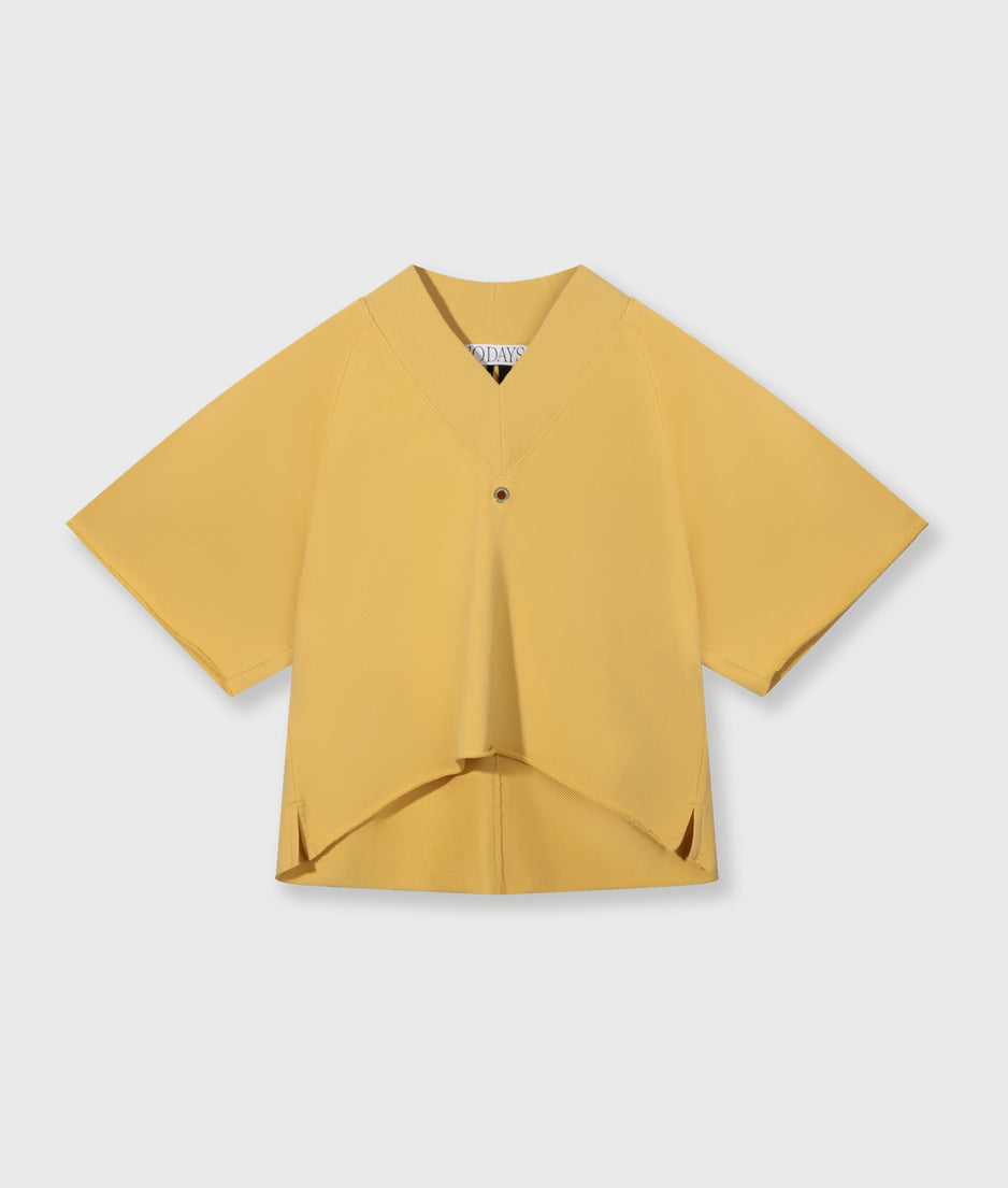 short sleeve sweater v-neck | mango
