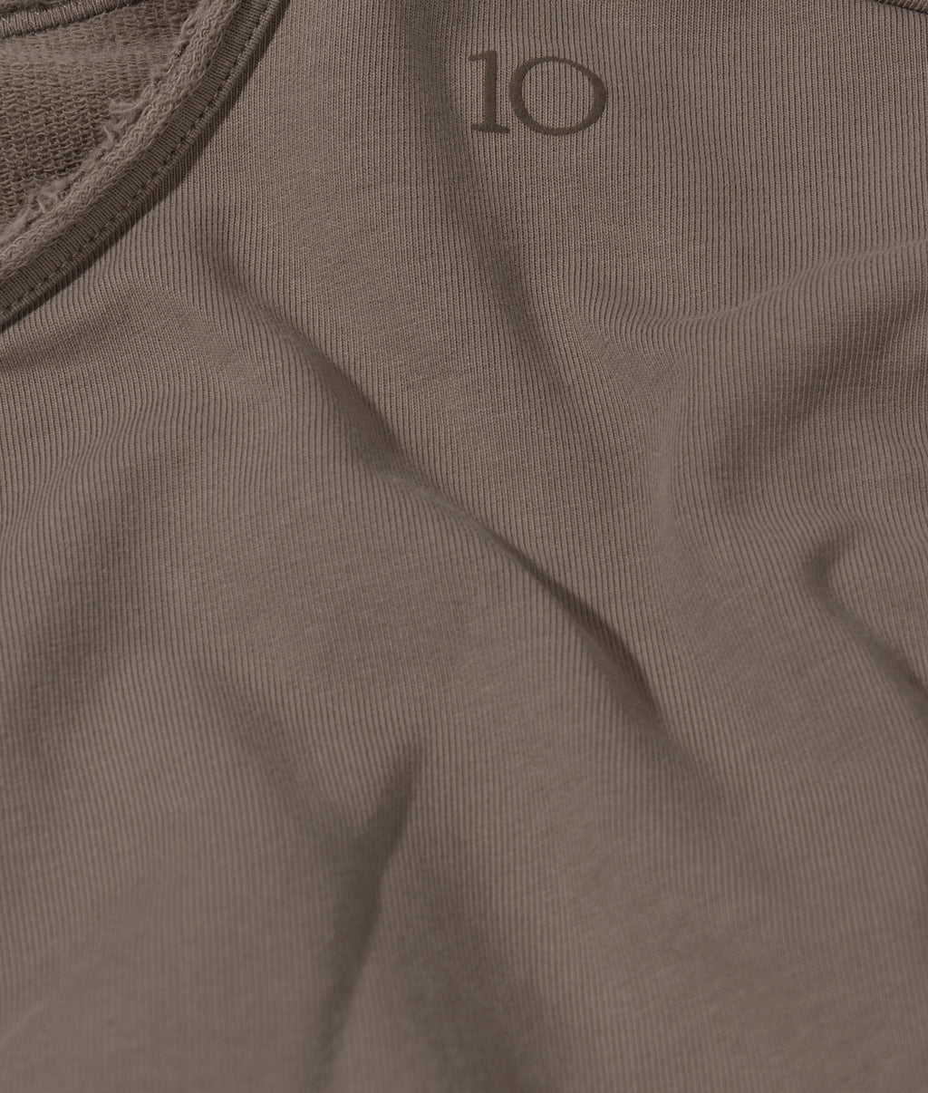 fleece top met vleermuismouwen | portobello
