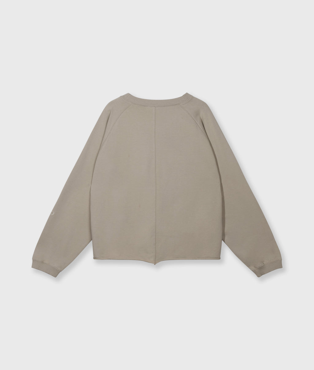silent chique raglan sweater | fog