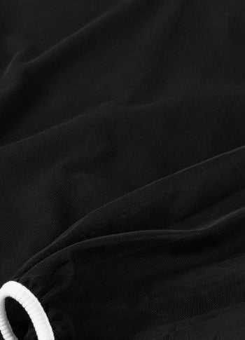soft sweater tulle sleeves | black