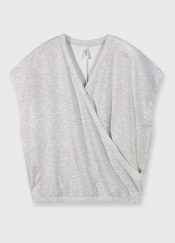 dance top | white grey melee