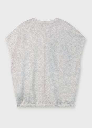 dance top | white grey melee