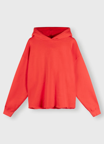 hoodie | coral red