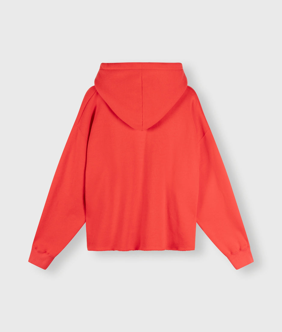 hoodie | coral red