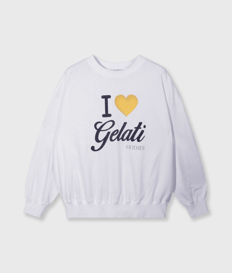 gelati sweater | white