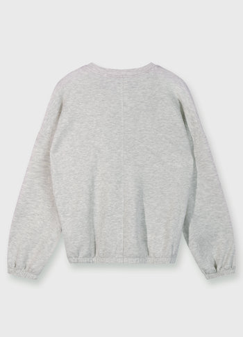 soft scuba dance sweater | white grey melee