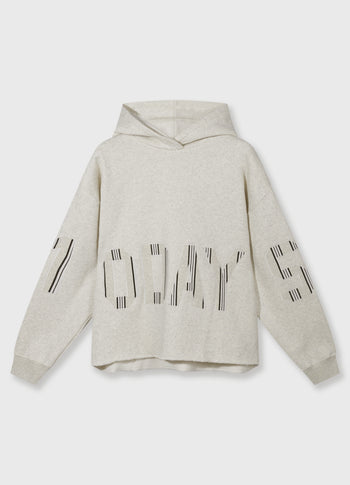 statement hoodie 10DAYS | soft white melee
