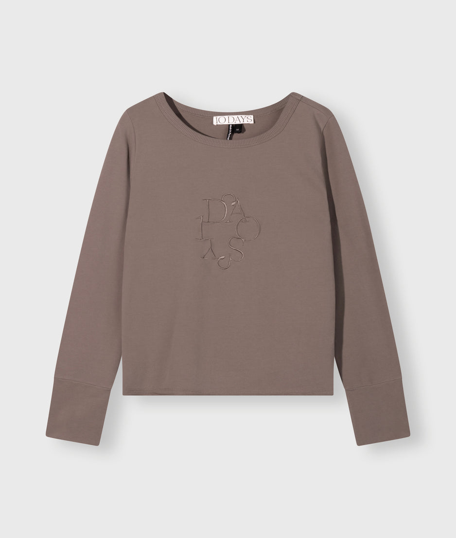 easy logo sweater | moonrock