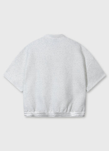 polo sweater neoprene | white melee
