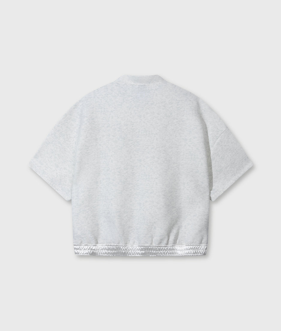 polo sweater neoprene | white melee