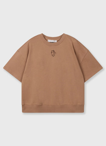 short sleeve sweater | fudge