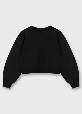 cropped sweater | black