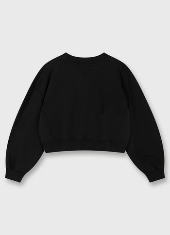 cropped sweater | black