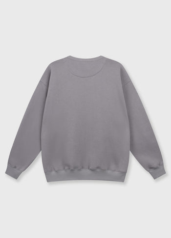 statement sweater logo | light graphite