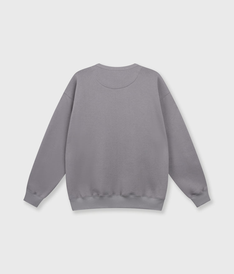 statement sweater logo | light graphite