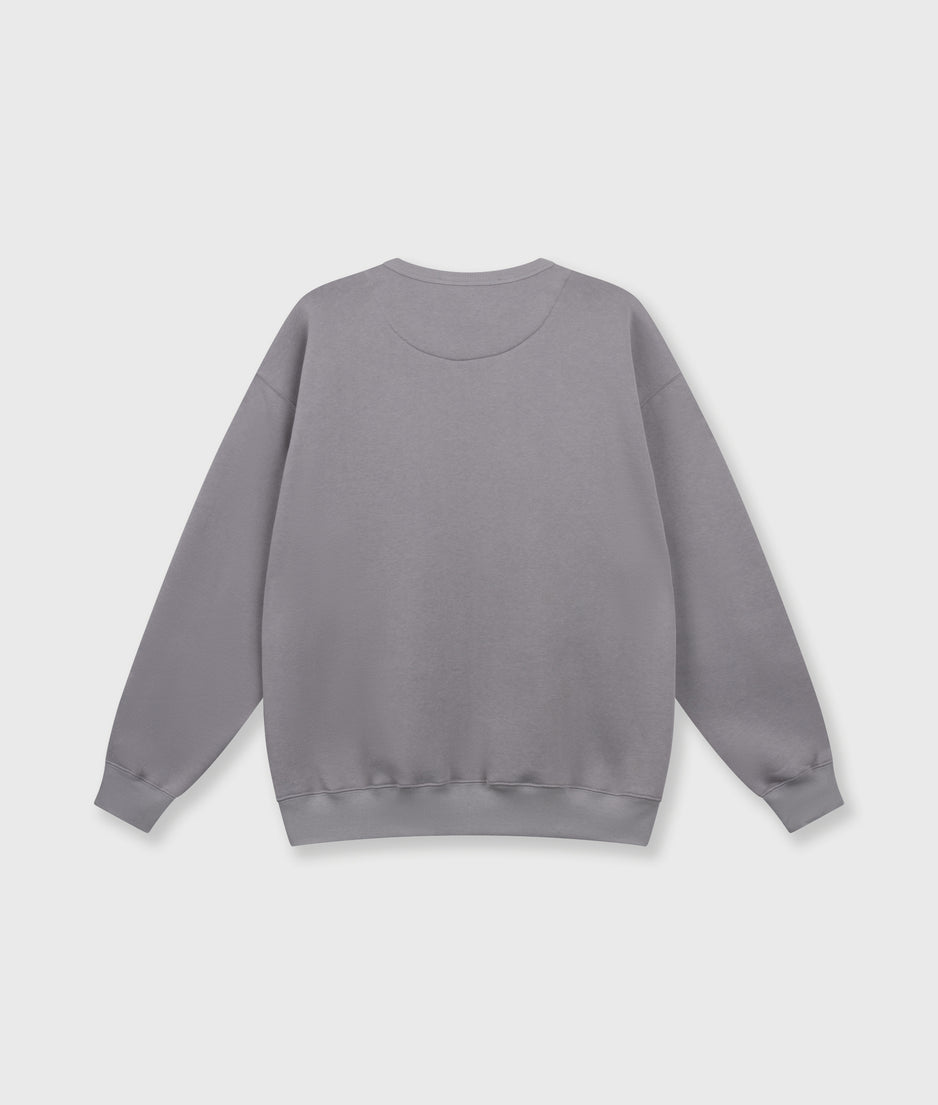 statement sweater logo | light graphite