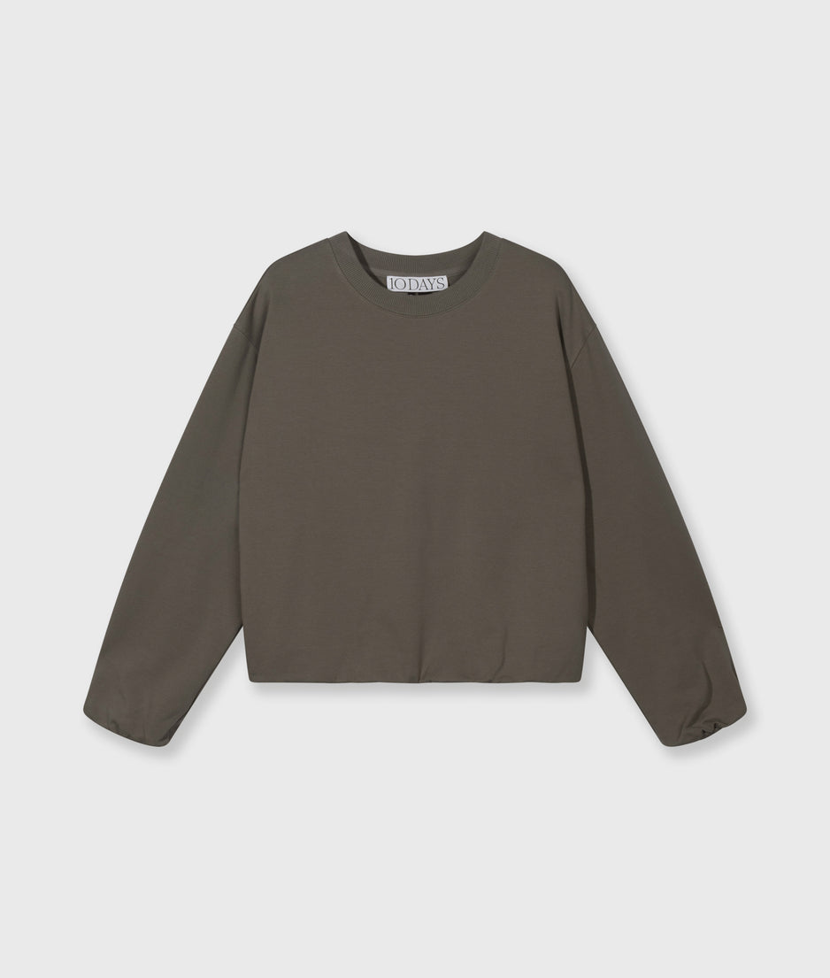 silent chique sweater | dark fog