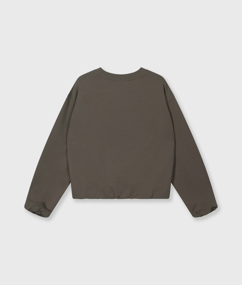 silent chique sweater | dark fog