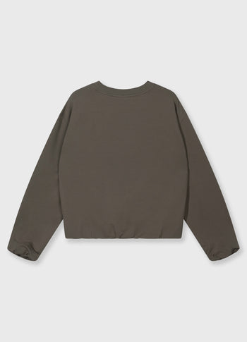 silent chique sweater | dark fog