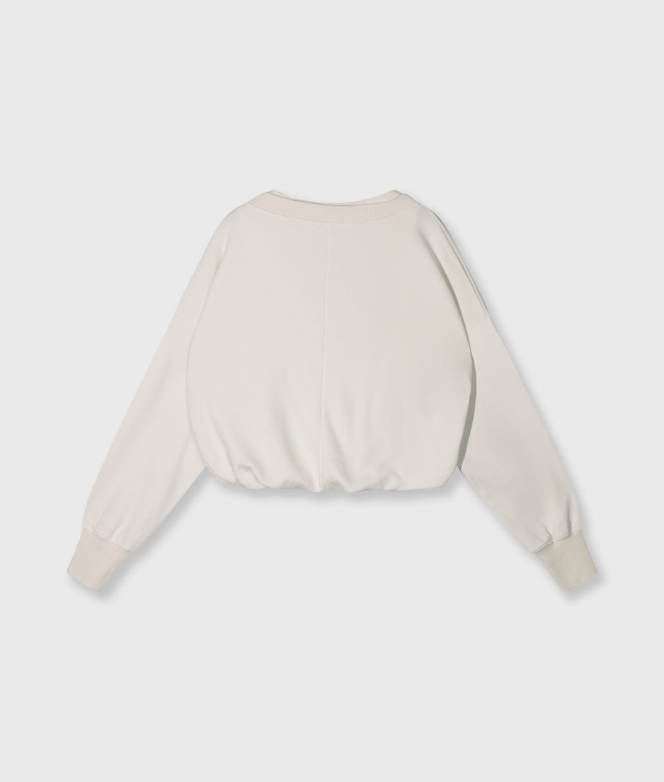 v-neck double sweater | cleansing kit