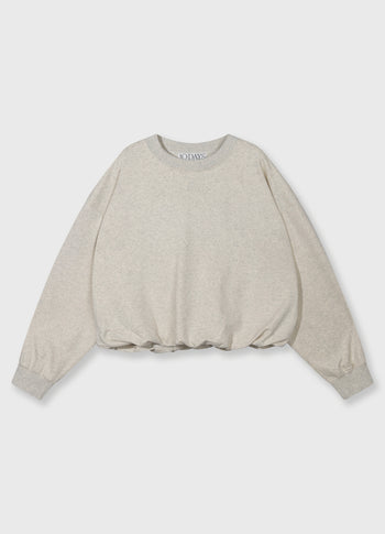 pleated sweater 10DAYS | soft white melee