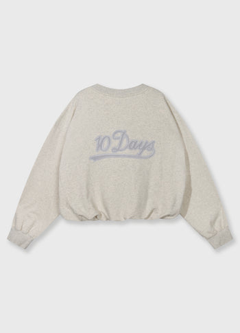 pleated sweater 10DAYS | soft white melee