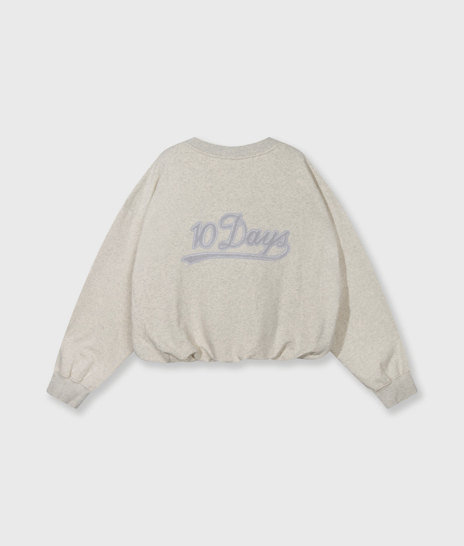 pleated sweater 10DAYS | soft white melee