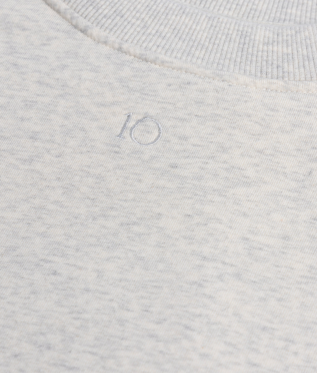 pleated sweater 10DAYS | soft white melee