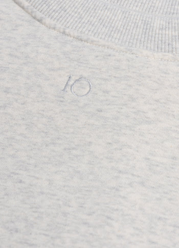 pleated sweater 10DAYS | soft white melee