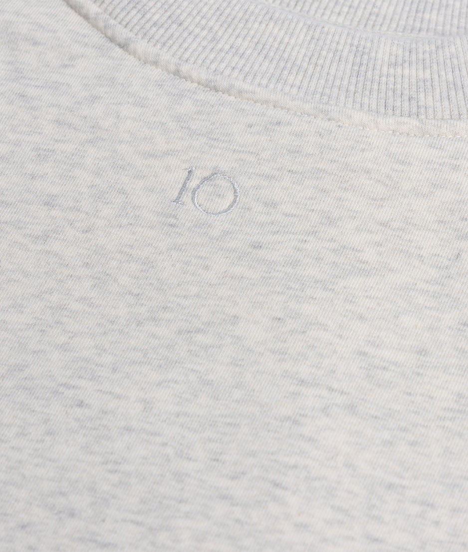 pleated sweater 10DAYS | soft white melee