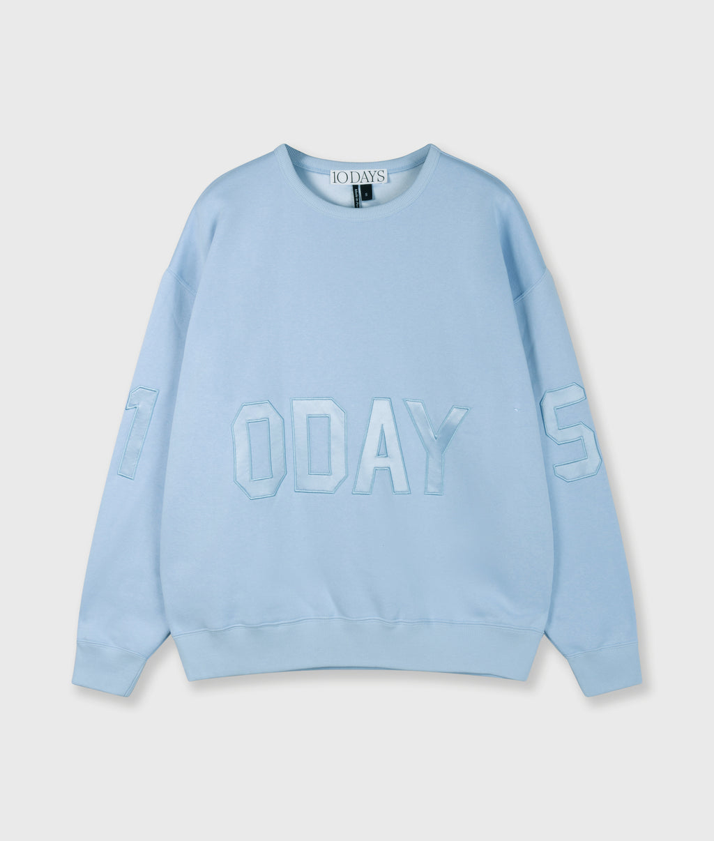 statement sweater | angel blue