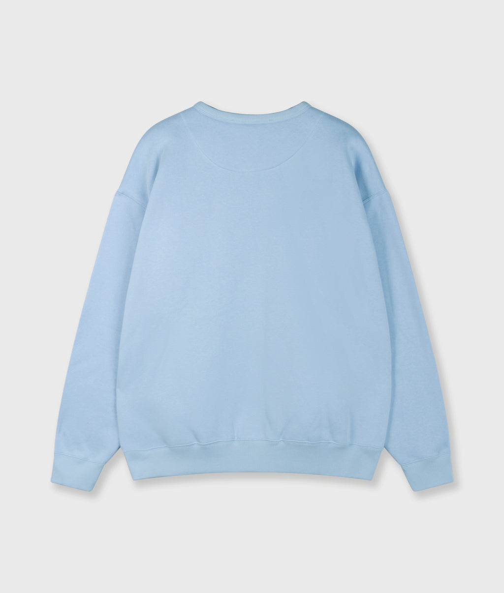 statement sweater | angel blue