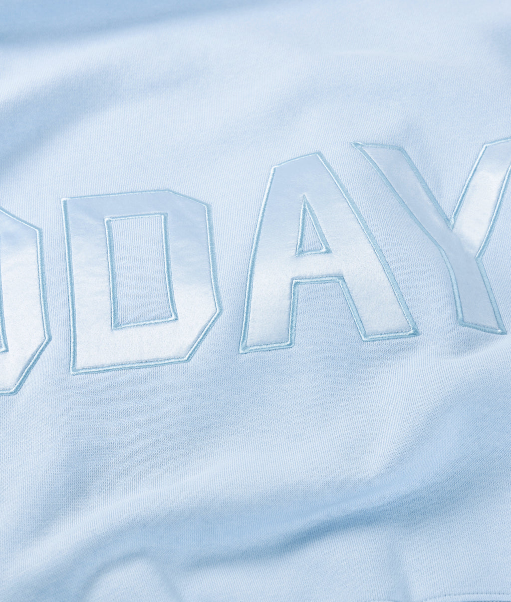 statement sweater | angel blue